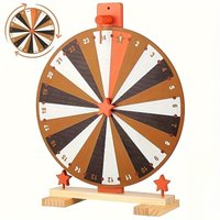 Spinning Prize Wheel 24 Slots Tabletop Prize Wheel Spinner with Stand Roulette Wheel for Carnivals Trade Shows Holiday Spin Game