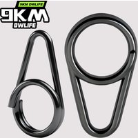 9KM 50pcs Fishing Power Clip Stainless Steel Fishing Snap Quick Change for Fishing Lure Saltwater Freshwater Fishing