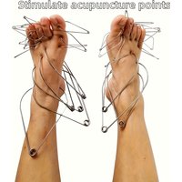 10pcs Metal Clamps for Acupressure Massage Tool for Reflexology of Hands And Feet Featuring for Muscle Full Body Use Health Care