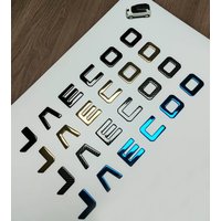 For Jaecoo J7 2024-2026 Stainless Steel Glossy Black Emblem Cover Adhesive Fit Sporty Styling Part Decorative Exterior Trim
