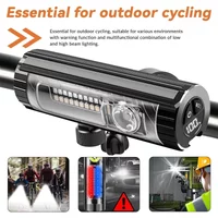 1500Lumen Aluminum Alloy Waterproof USB Charging 1800mAh Bicycle Front Light for MTB Road Cycling Lamp Accessories