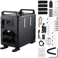 SucceBuy 8 kW Dieselheizung, 12/24 V, All-in-One-Diesel-Lufterhitzer mit Bluetooth und CO-Alarm, tragbare Autoheizung für Fahrzeuge, Garage