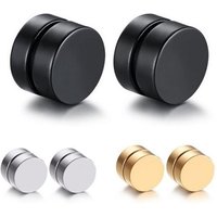 Men's Fashion Hip Hop Personalized Magnetic Stainless Steel False Earrings