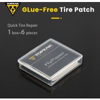 Topeak Bicycle Tire Patch MTB Road BikeTube Repair Pad Protection No-glue Adhesive Quick Drying Fast Tyre Tube Glueless Patch