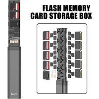 BUDI Multi-functional Cable Stick Adapter Portable Card Storage Data Cable Usb Box Universal Phone Accessories