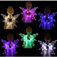 Fairy Wings with Lights Fancy Dress Costume Princess Butterfly Angel Wings For Girls Halloween Party Cosplay Performance Photogr