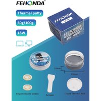 Fehonda LTP81 Thermal Putty 18W/mk 50g VGA GPU IC Processor Rapid Cooling Liquid Thermal Pad for Laptop Thermal Pad Replacement