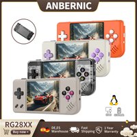 Konsola retro Anbernic RG28XX z ekranem IPS 2.83 cala, systemem Linux 64-bit, baterią 3100mAh, obsługą Wi-Fi, bezprzewodowym połączeniem i wyjściem HD do telewizora.