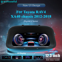 Linux LCD Digitales Dashboard-Cluster für Toyota RAV4 Baujahre 2011-2018, Digitaler Tachometer, Virtuelles Instrumentenpanel, Cockpit