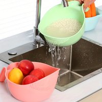 1Pc/Kitchen Plastic Multi-Functional Draining Basket for Washing Vegetables and Rice