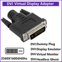 DVI Dummy Plug Display Emulator Virtual Monitor Headless Ghost Display Adapter DDC EDID Emulator Virtual Display Adapter 2K@60hz