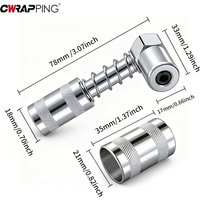 90 Degree Coupler Grease Fitting Tool for Car Workshop Equipment Grease Nozzle With Sleeve Professional Hand Tools Fascia Gun