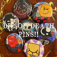 Die of Death Horror Style Pin Set Full Set Discount Collectible Enamel Badge Brooch Backpack Decor Cosplay Props Fan Gift