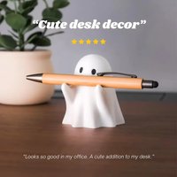 Spooky Ghost Pen Holder Funny Figurine Design Pencil Desk Organizer Accessory Gift for Families And Friends