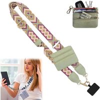 Amazon Phone Strap With Zippered Pouch Clip And Strap For Phone With Wallet Crossbody Phone Lanyard Crossbody For Women Gilrs