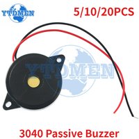 5-20PCS Passive Buzzer 3040 High-decibel Buzzer with Wire Piezoelectric Speaker for Arduino DIY Electronic KIT