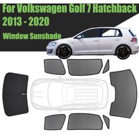 Custom Car Window Sunshade For Volkswagen Golf 7 VII 2013 - 2020 VW 5 Doors Magnetic Curtain Mesh Front Windshield Frame Curtain