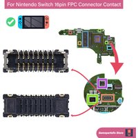 5/10pcs Memory SD TF Card Slot Reader Flex FPC Connector 16Pin for Nintendo Switch Game Console Replacement Accessories