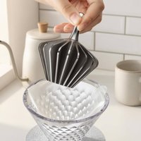 Filter Paper Presser Ribbed Dripper Paper Press Coffee Filter Press Rounded Handle Bypass Reduction