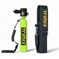 TRIMIX Mini Scuba Lung Diving Tank 0.5L With Anti-loss Strap Tank Bag Support 10 Minutes Underwater Breathe 5 Meter Depth
