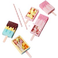 10pcs Ice cream shape Wedding party Favor Box Cartoon treat box Ice Cream Gift box Baby shower Birthday Party Candy box
