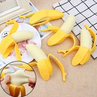 Simulated Peeled Banana Squishy Slow Rebound Stress Relief Fidgets Toys Squeeze Sensory Decompression Toy Party Favors