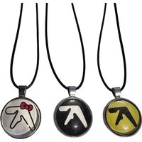 aphex twin logo pendant necklace handmade