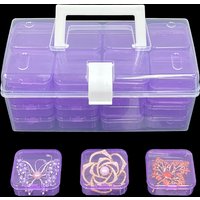 12/14/20/28/132/42 Color Storage Box, Multi-functional Portable Jewelry Sewing Supplies Storage Plastic Storage