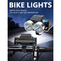 AliExpress NONE Rechargeable Bicycle Front Rear Light LED Headlamp Taillight Multiple Lighting Modes USB Type-C Charging for Night Riding