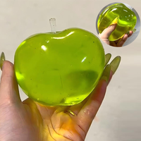 Squishy Green Apple Stress Ball Soft Fidget Sensory Toy for Anxiety & Focus Desk Sensory Decompression Toy for Adults & Kids