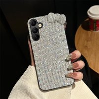 Luxury Shiny 3D Diamond Bowknot Phone Case For Samsung Galaxy S25 Ultra S24 S23 S22 Plus FE S25Edge Lovely Soft Cover