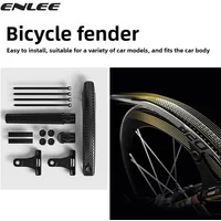 ENLEE Road Bike Fender Melon Folding Bike Bicycle Quick Release Extended Rain Plate Adjustable 700CX32-50MM Fender