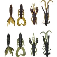 4 Stück Weichköder-Würmer, Angelköder in Form von Garnelen, 8g, 6cm, Wobbler-Sets, Silikonköder, Wobbler zum Trolling, Bass-Angelzubehör