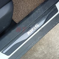 For MG 5 MG5 Accessory 2025 2024-2020 Stainless Carbon Car Door Sill Kick Scuff Plate Guard Pedal Protector Trim Cover Styling