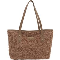 Lamb Wool Solid Color Casual Commuting 2024 Texture Han Autumn and Winter New Casual Portable Shoulder Tote Bag