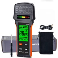 Pinless Moisture Meter for Wood, Drywall & Masonry – Fast & Precise Handheld Moisture Detector,Wood Moisture Meter – Measures 5