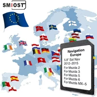 SMIOST Sat Nav Europe Britain Update Software Maps for Mazda 2/3/5/6/MX-5 NVA-SD8110EU Navigation 8GB SD Card AVN1 units