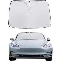 Auto Windschutzscheibe Sonnenschutz Abdeckungen Visiere Frontscheibe Sonnenschutz Schutz Sonnenschirm Coche Für Tesla Modell 3Y Sonnenschirm Zubehör
