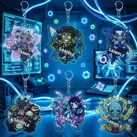 For Overwatch Lifeweaver Orisa Widowmaker Doomfist Zenyatta Peripheral Acrylic Keychain Decoration Pendant Creativity Gift