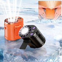 Portable Wearable Waist Fan Semiconductor Cooling Fan USB Rechargeable Clip on Personal Mini Air Conditioner for Car Camping
