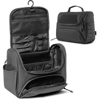 1TG Large Capacity Toiletry Bag Travel Bag with Hanging Hook Outdoor Waterproof Travel Cosmetic Bag Bathroom Storage Bag