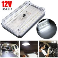 Car Interior Roof Lights 12V 36 LED Bulbs White Vehicle Ceiling LED Lighting Lamp Car Dome Reading Light with On/Off Switch Hot