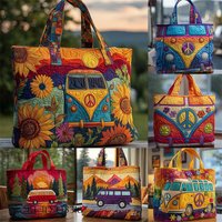 Trendy 3D Printing Cartoon Handbag Tote Bag Womens Shopping Bag Novelty Quilting Large Capacity Camping Travel Bags Sport Bags