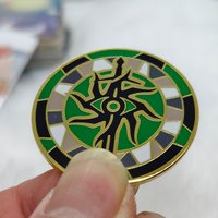 Dragon Age: Inquisition brooch badge Accessory Green Devil's Eye unisex Clothing Backpack Pin
