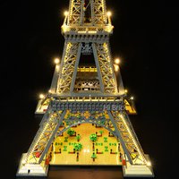 BRIXSPARK LED Lighting Kit for Lego 10307, USB DIY Light Set For Eiffel Tower MOC Building Blocks, Bricks No Included