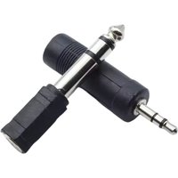 Miwayer 3.5mm Female To 6.35mm(1/4 inch) Male Stereo Headphone Audio Adaptor/Microphone Plug Jack Adapter Converter