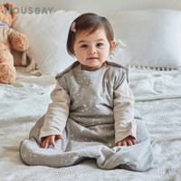 Sacs de couchage pour bébé de 0 à 24 mois, couverture Anti-coup de pied, couette pour bébé, vêtements de nuit, 2.5Tog étoiles imprimées, gilet 100% coton, sacs de nuit