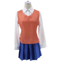 Game Doki Literature Club Natsuki Sayori Yuri Monika Cosplay Costume Wig Set School Uniform Girls Women Outfit
