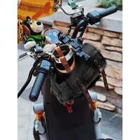 AliExpress NONE Motorcycle Side Bag Retro Rear Seat Bag Waterproof oil wax Canvas Hanging Bag Motorbike Tail Bag for Small E-bike Hanging Toolk