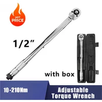 1/2 Inch Drive 10-210Nm Micrometer Adjustable Torque Wrench Spanner Hand Tool High Quality For Car Bicycle Motorbike Use